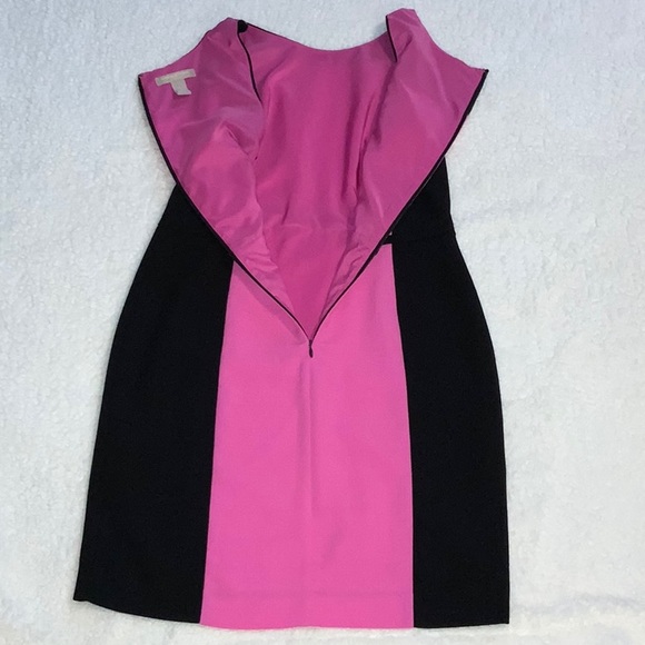 Banana Republic Strapless Pink & Black Dress with Lining & Back Zipper (Size 8) - Picture 7 of 8